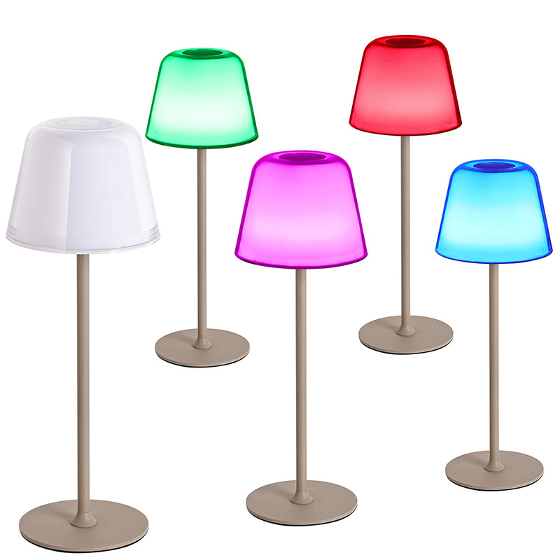 RGB 버섯 그늘이있는 LED 데스크 램프