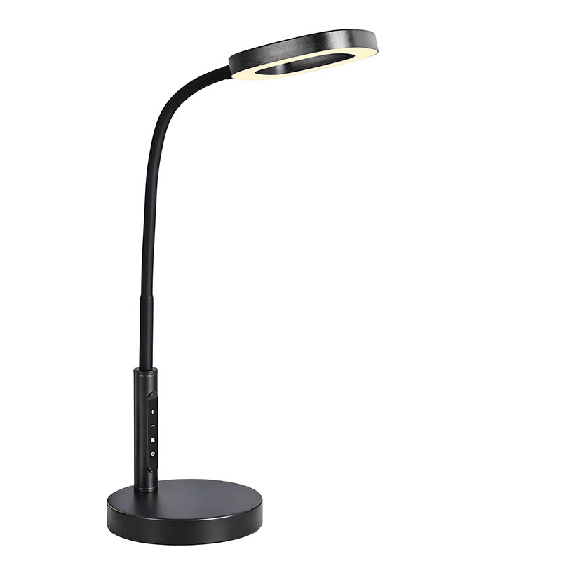 데스크의 LED 읽기 램프